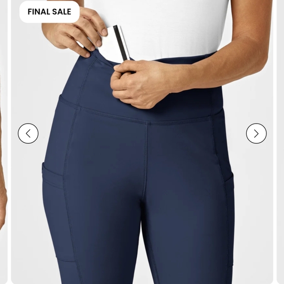 NWT Wink Navy Yoga Straight Leg Scrub Pant - Picture 4 of 12